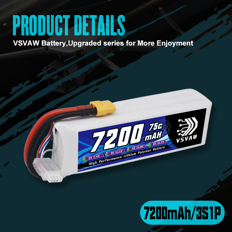 VSVAW 3S Lipo Battery 11.1V 72 - Drone Battery Adapter incelemesi ve fiyatı