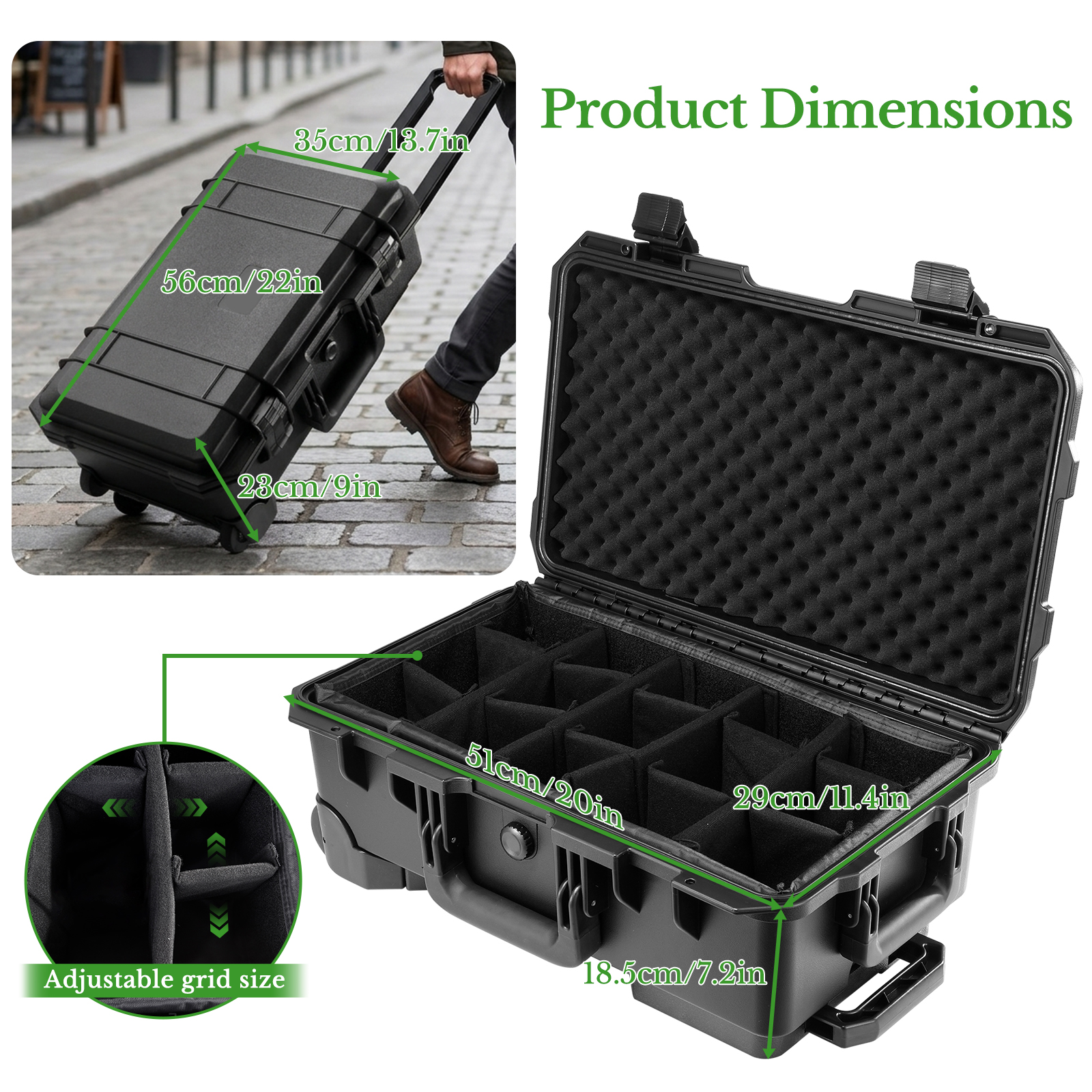 Professional Large Hard Rollin - Drone Carrying Case incelemesi ve fiyatı