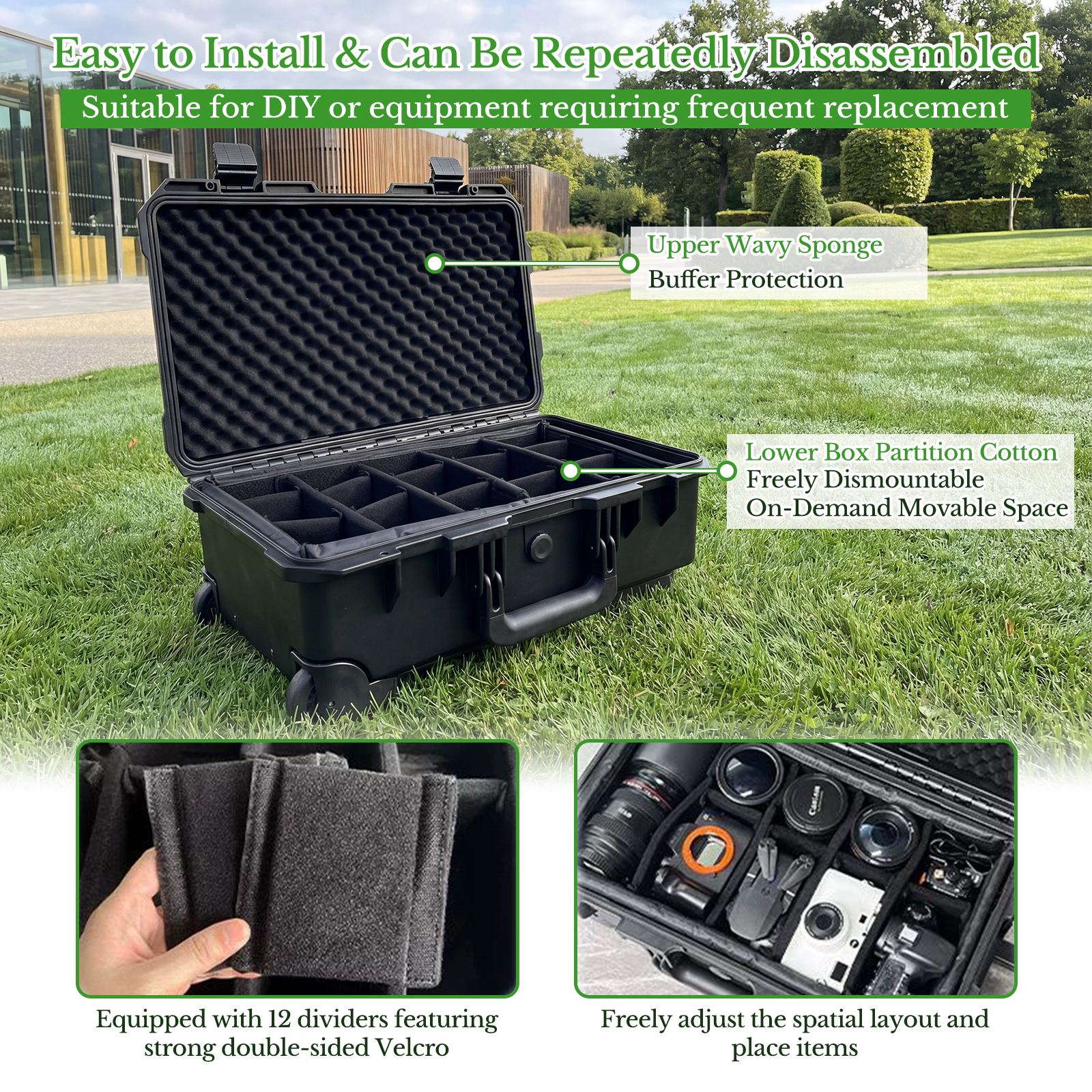 Professional Large Hard Rollin - Drone Carrying Case incelemesi ve fiyatı
