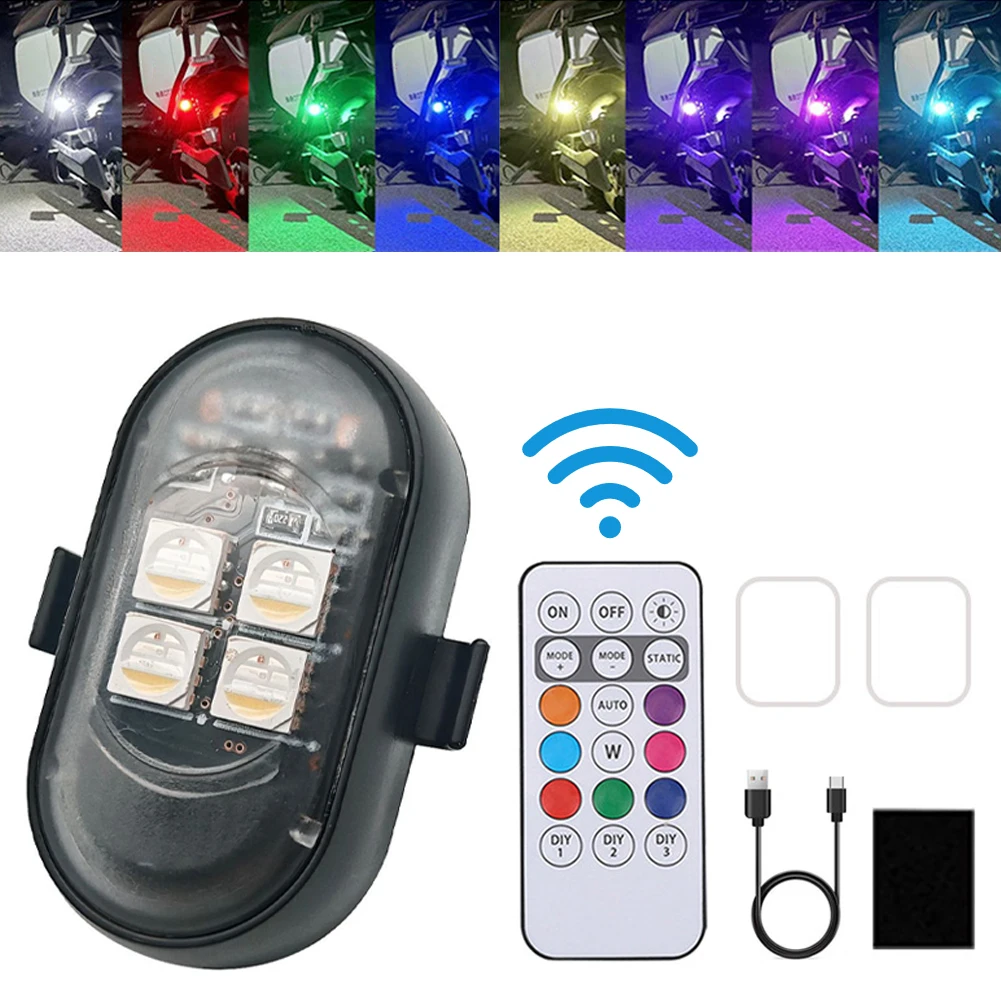 1-8PCS USB Rechargeable Waterp - Drone Strobe Light incelemesi ve fiyatı
