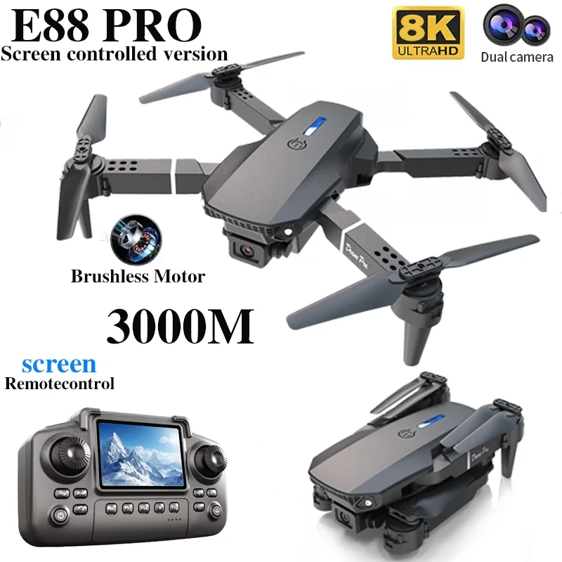 Professional E88 PRO Drone wit - Drone Controller Screen incelemesi ve fiyatı