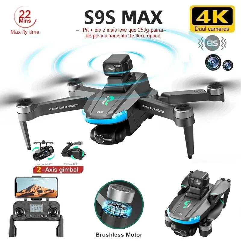 NEW S9S MAX MINI Drone 4K 2-Ax - Drone Controller Screen incelemesi ve fiyatı