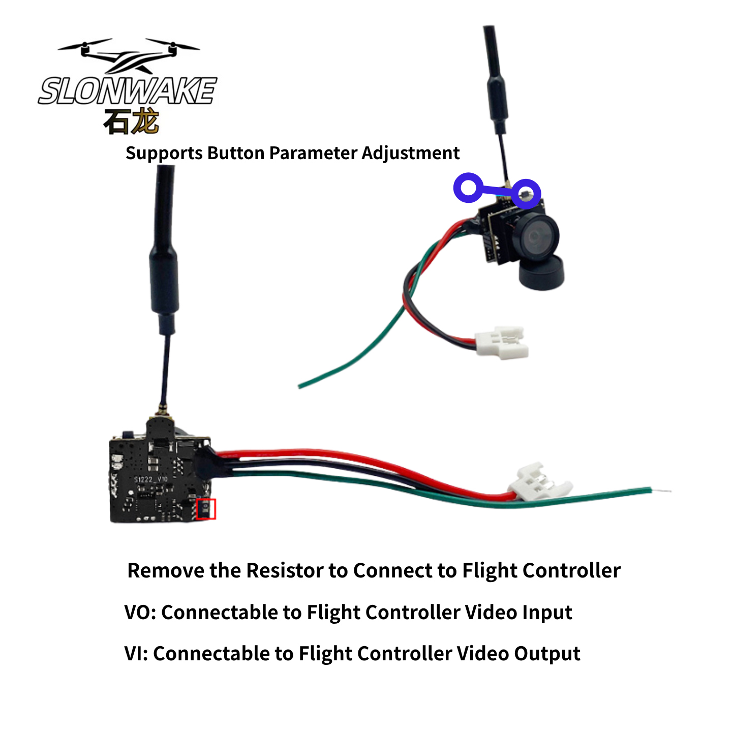SLONWAKE 5.8G Analog Video Tra - Drone Controller Screen incelemesi ve fiyatı