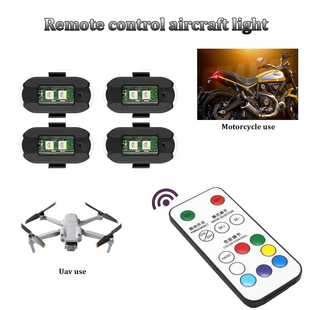1Pcs Remote LED RGB Anti-colli - Drone Strobe Light incelemesi ve fiyatı