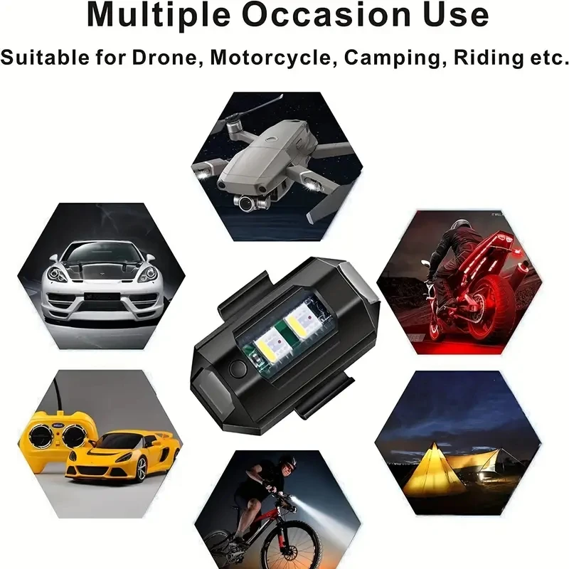 1Pcs Remote LED RGB Anti-colli - Drone Strobe Light incelemesi ve fiyatı