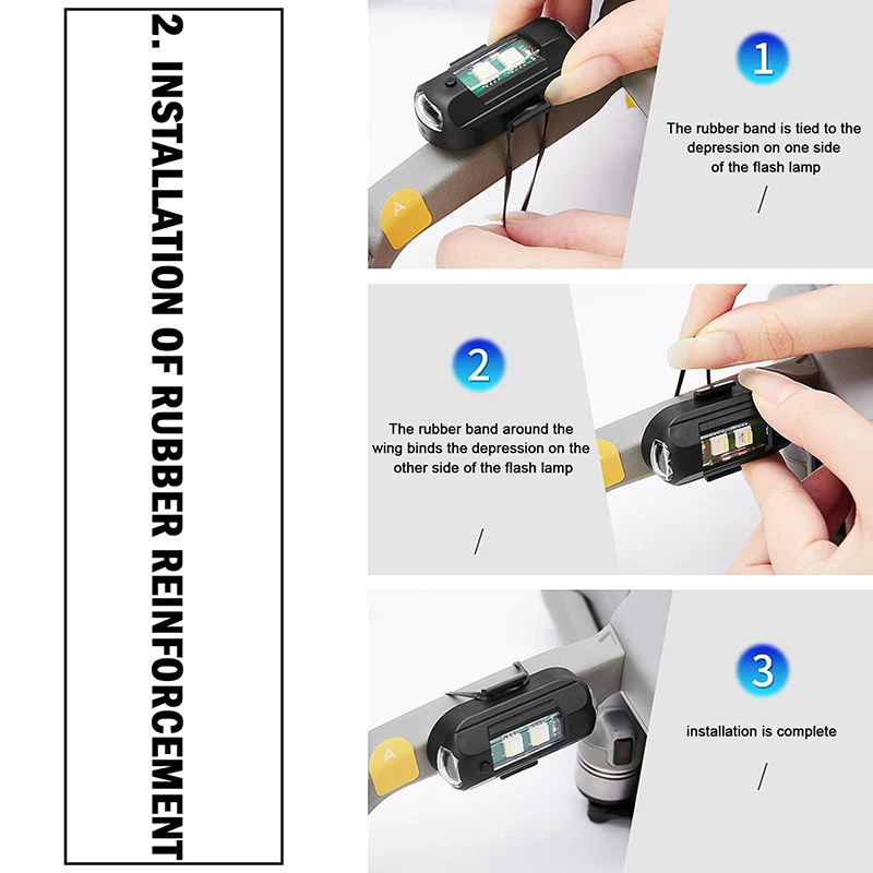 1Pcs Remote LED RGB Anti-colli - Drone Strobe Light incelemesi ve fiyatı