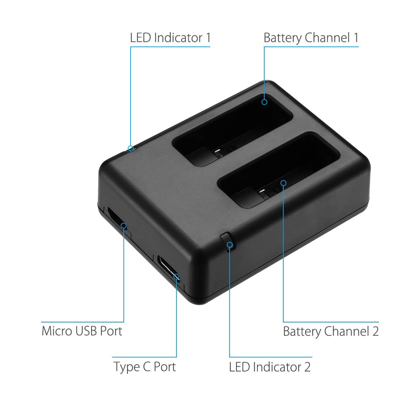 Suitable for GOPRO Hero 5 Char - Drone Battery Charger incelemesi ve fiyatı