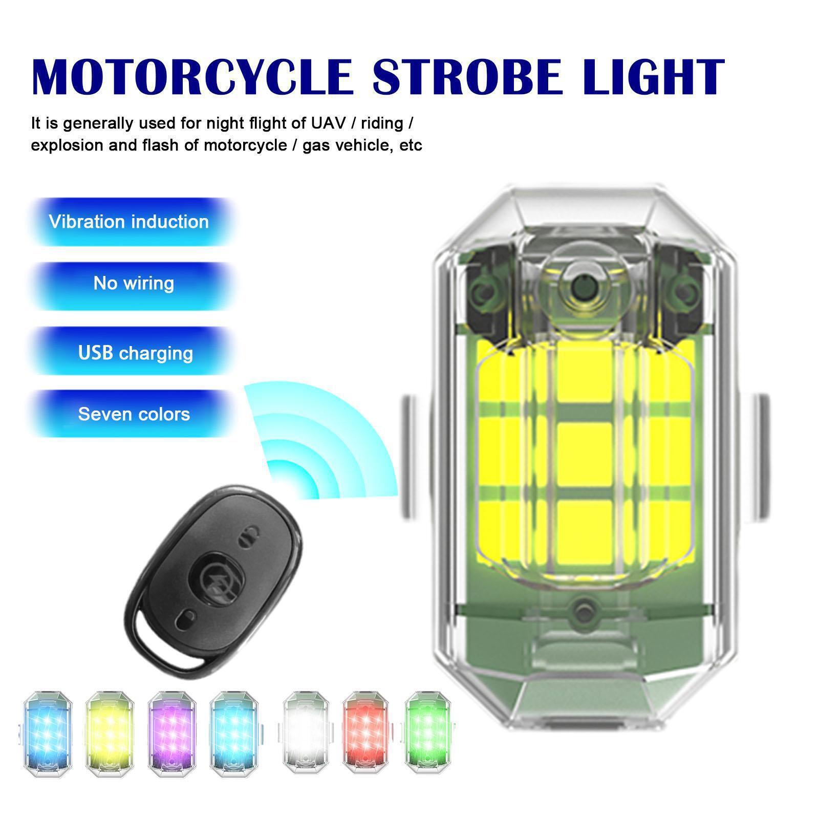 1/2/4Pc Remote Motorcycle Ligh - Drone Strobe Light incelemesi ve fiyatı