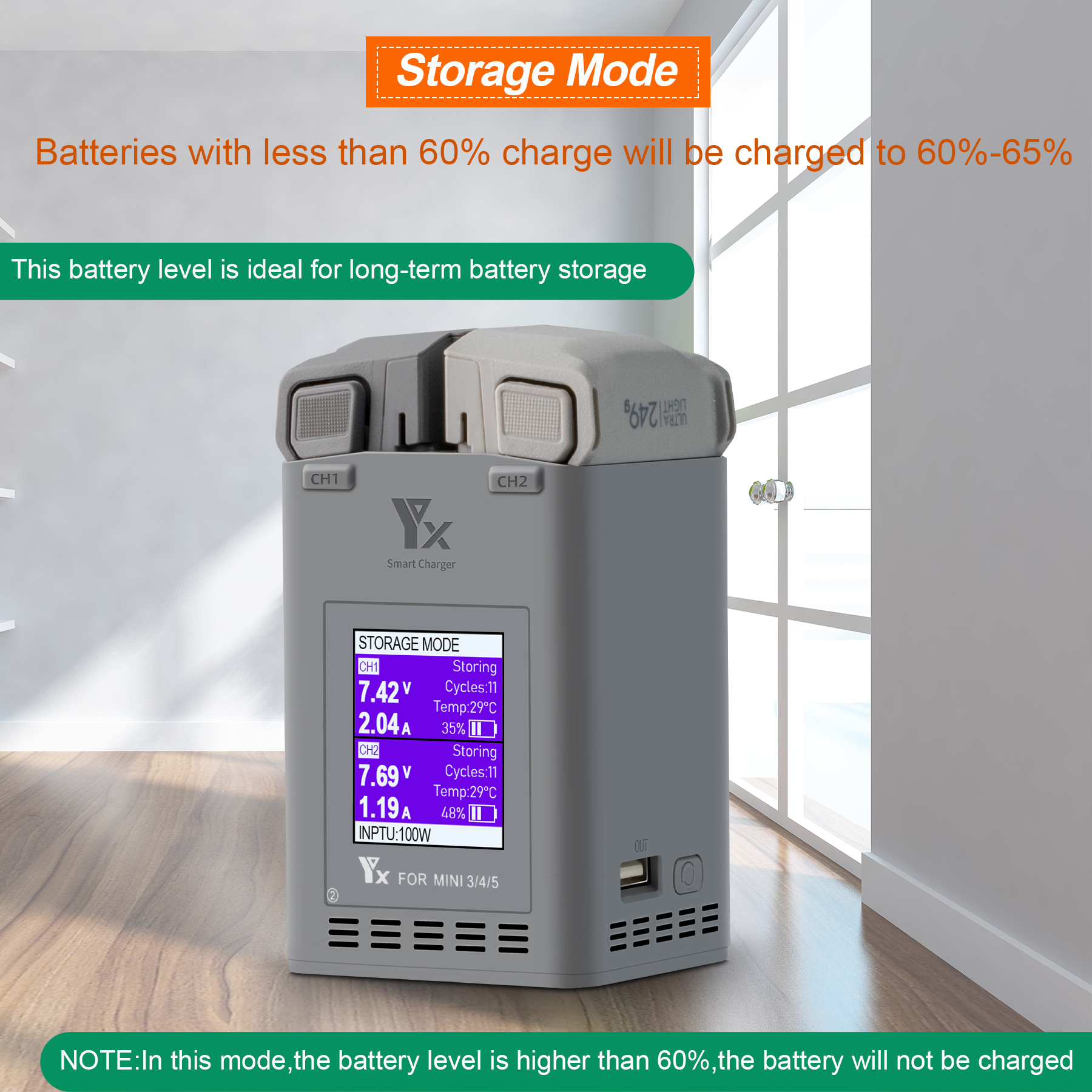 100W Intelligent Battery Charg - Drone Charging Hub incelemesi ve fiyatı