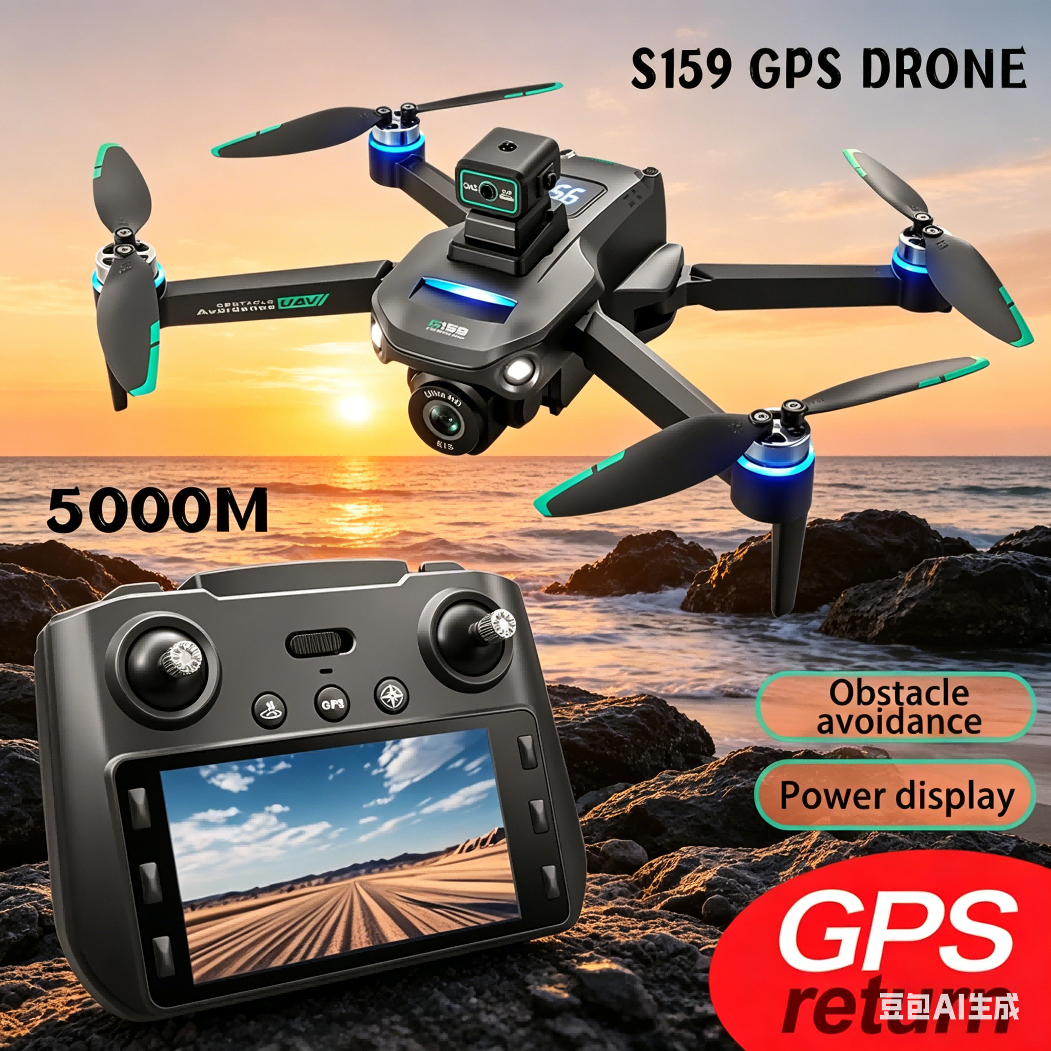 S159 GPS Drone 4K Profesional  - Drone Battery Adapter incelemesi ve fiyatı